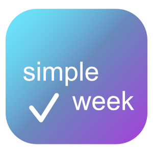 Simple Week Checklist for iOS App Icon/