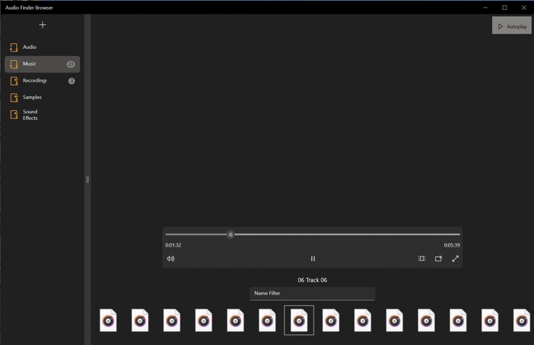 Audio Finder Browser for Windows