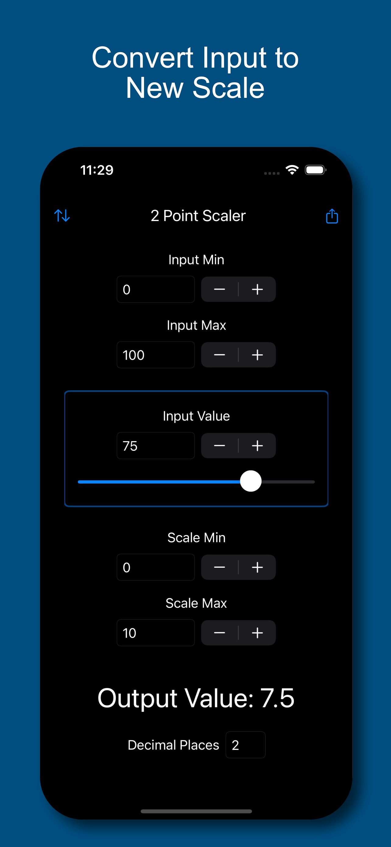 2 Point Scaler for iOS