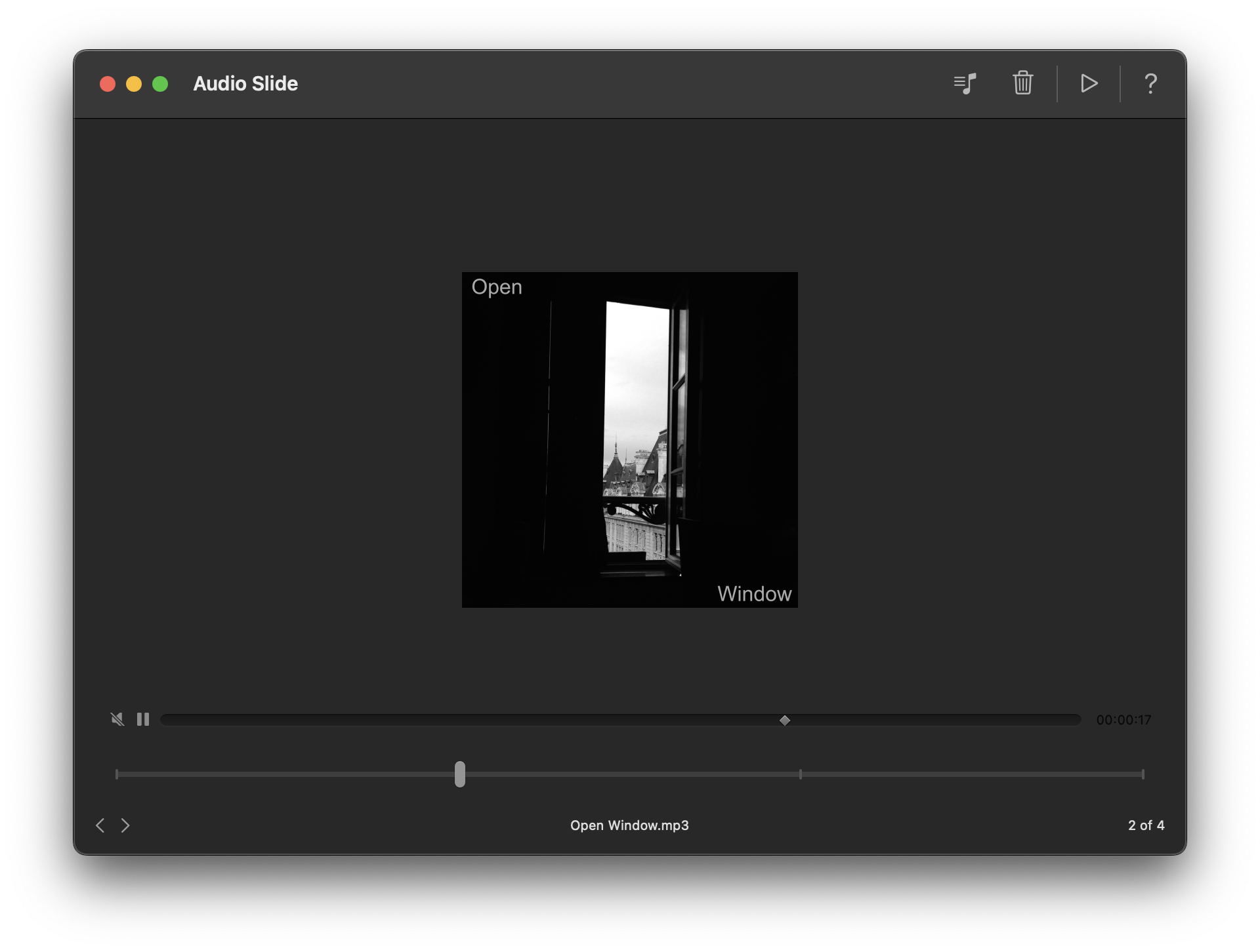 Audio Slide for macOS, Powerful Controls