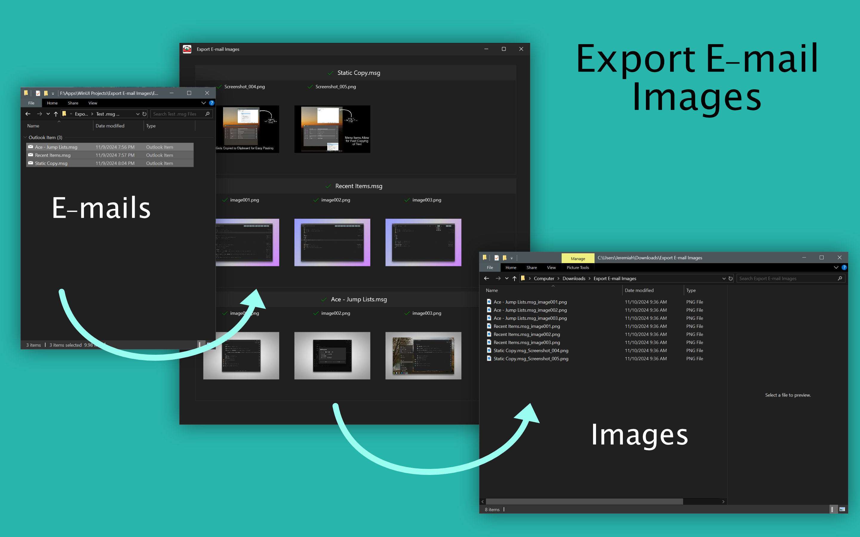 How To Export E-mail Images - Screenshot 1