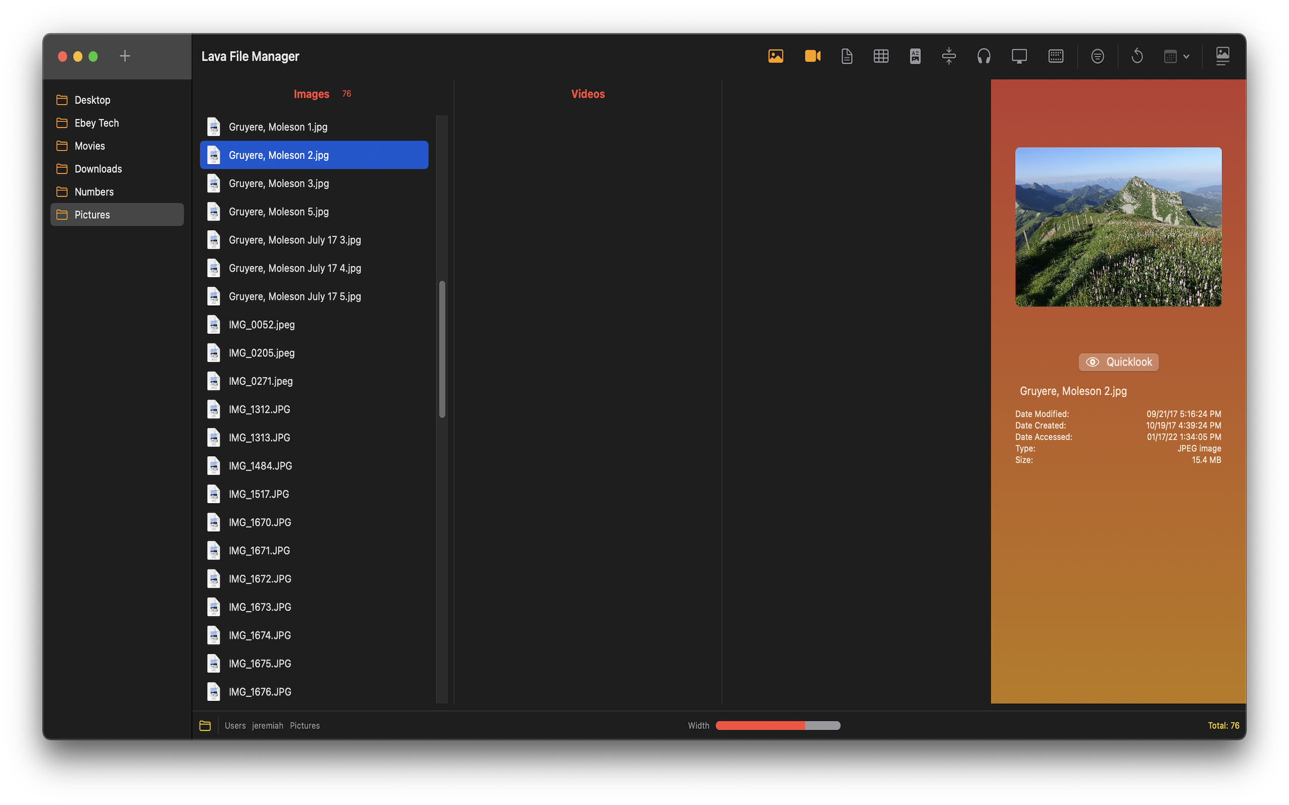 Lava File Manager for macOS