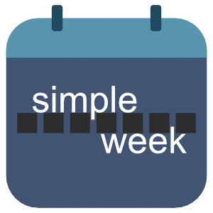 Simple Week for iOS App Icon