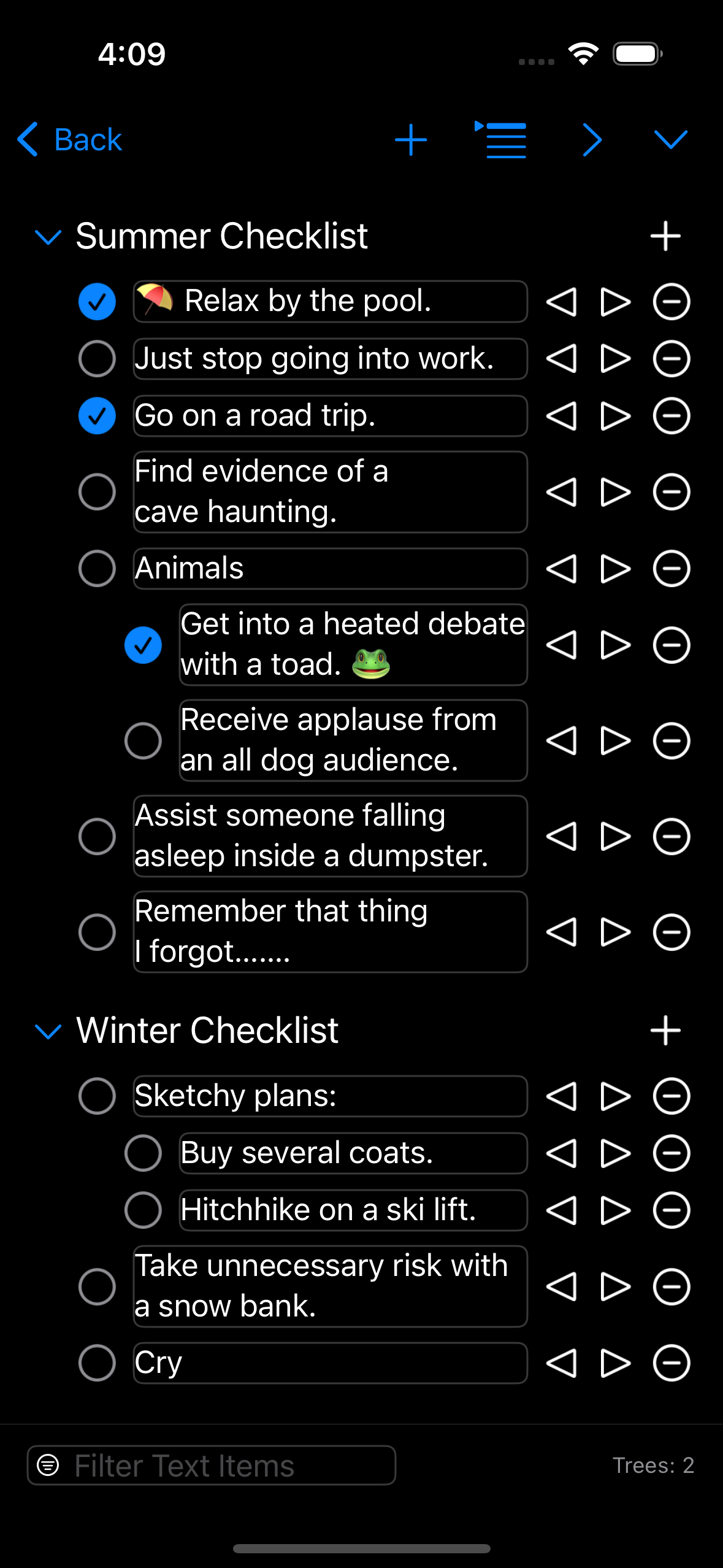 That Checklist for iOS